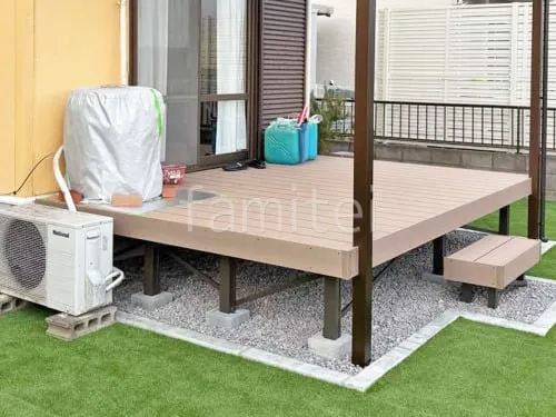 人工木デッキ  LIXIL 人工木 樹ら楽ステージ 