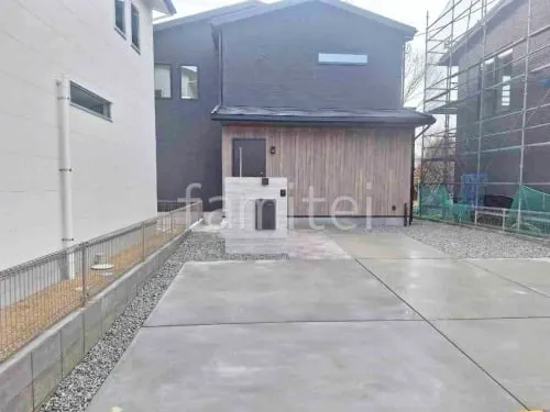 新築シンプル オープン外構