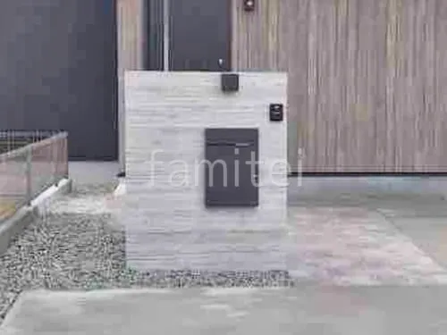 門柱 壁タイル貼り タカショー 木製調セラ ウォール RC杉板 宅配ボックス ユニソン ヴィコDB100