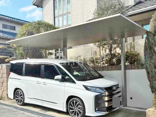 カーポート１台 （単棟） LIXIL カーポートSC フラット屋根 吊り下げ屋根