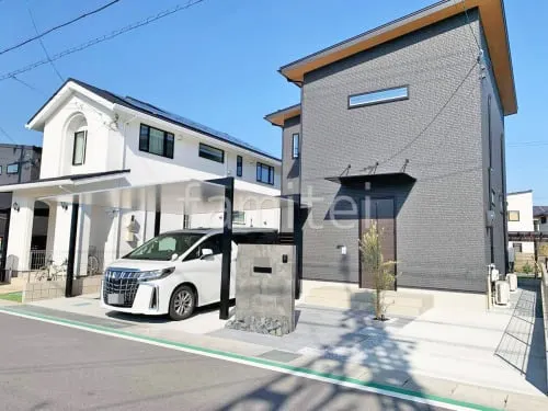 新築シンプル オープン外構