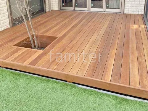 天然木ウッドデッキ ウリン