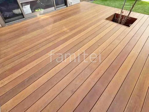 天然木ウッドデッキ ウリン