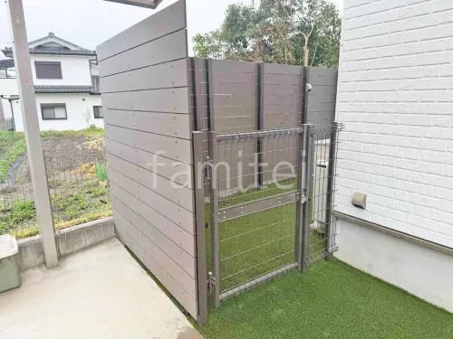 目隠しフェンス塀 F&F ニコボード 高尺タイプ 勝手口門扉 LIXIL ハイグリッド門扉N8型