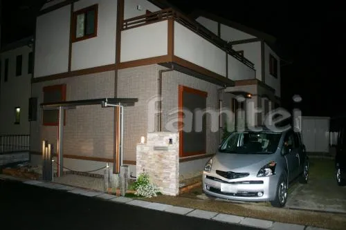 滋賀県安土町のオープン外構工事　自転車屋根