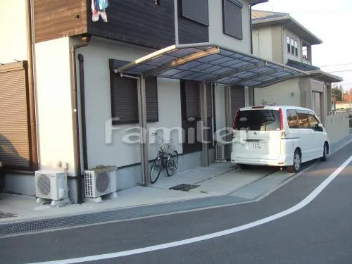 岸和田市　カーポート　プライスポート縦２台