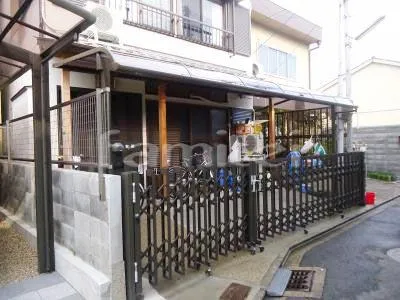 京都市　テラス屋根リフォーム　LIXIL TOEXサンクテラス屋根