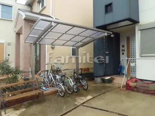 岩出市 自転車雨除け屋根　オリジナルサイクルポート