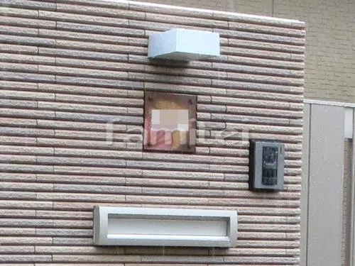 川西市 外構工事 玄関まわり 門柱 表札 ポスト アプローチ 照明 門扉 ガレージまわり 駐車場屋根 床石貼り 目隠し塀 化粧ブロック塀 勝手口門扉