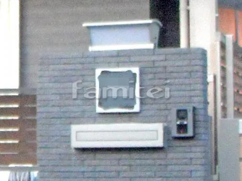 北葛城郡河合町 外構工事 新築モダン セミクローズ外構 玄関まわり 門柱 照明 ポスト 門扉 スロープ ガレージまわり 駐車場屋根 土間コンクリート 門扉 目隠しフェンス塀 境界フェンス塀