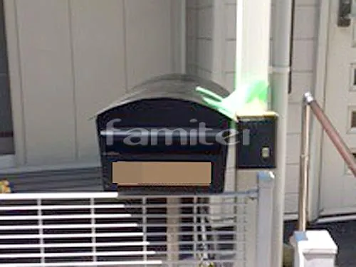 西宮市 エクステリア工事 洗濯干し屋根 フラットテラス屋根 1階用 F型 物干し 郵便受けポスト Panasonicパナソニック ビッグアメリカン