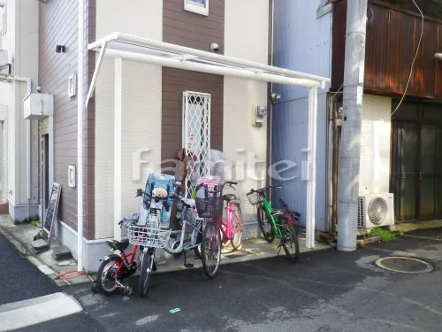 東大阪市 エクステリア工事 雨除け屋根 YKKAP ヴェクターテラス屋根(ベクター) 1階用 F型フラット屋根 ベランダ屋根 YKKAP ヴェクターテラス屋根(ベクター) 3階用 積雪50cm対応 F型フラット屋根