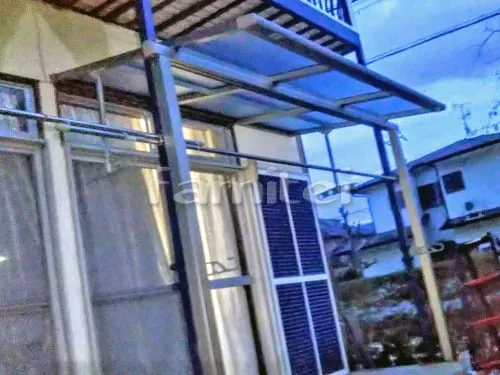 川辺郡猪名川町 エクステリア工事 雨除け屋根 LIXILリクシル スピーネ 1階用 F型フラット屋根