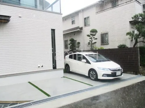 宝塚市 新築シンプル オープン外構