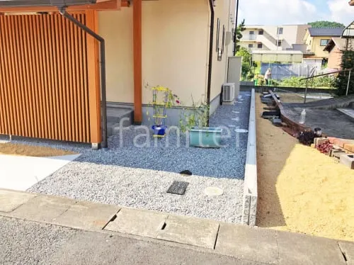 湖南市 新築ベーシック オープン外構