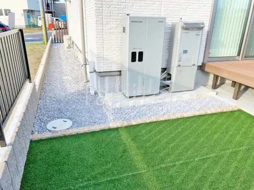草津市 新築シンプル オープン外構