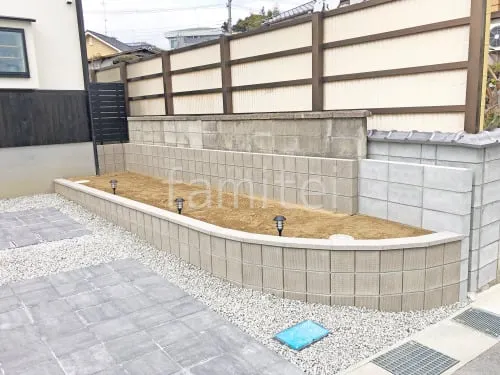 新築和モダン オープン外構