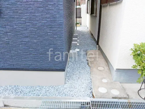 宝塚市 新築シンプル オープン外構