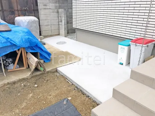 斑鳩町 新築シンプル クローズ外構