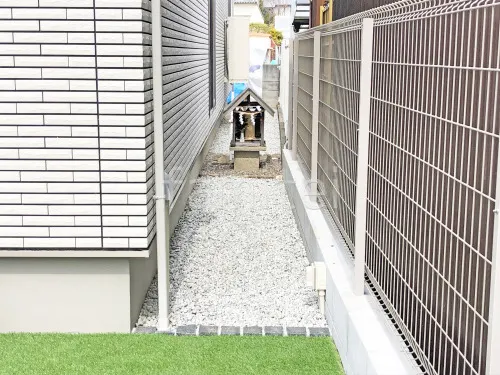 斑鳩町 新築シンプル クローズ外構