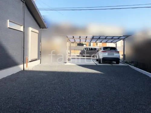 大津市 新築シンプルオープン外構