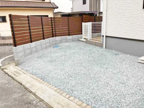 川西市 新築ベーシック オープン外構