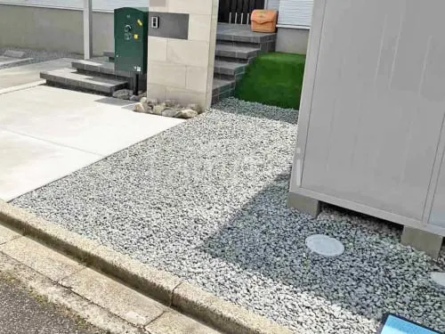 川西市 新築シンプル オープン外構