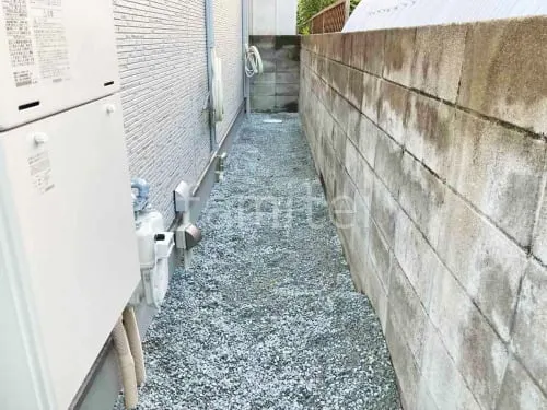 宝塚市 新築シンプル セミクローズ外構