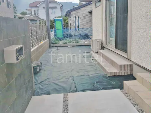 葛城市 新築シンプル オープン外構