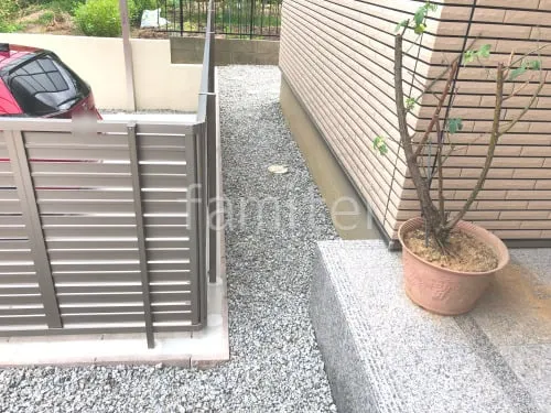 平群町 新築ベーシック オープン外構