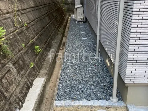 高槻市 新築シンプル オープン外構
