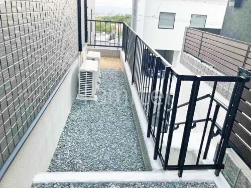 西宮市 新築シンプル オープン外構