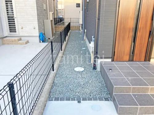 和泉市 新築シンプル オープン外構