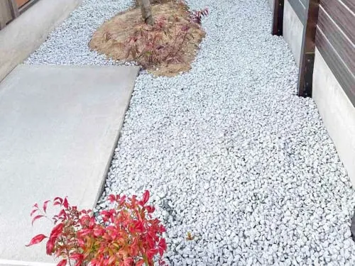 西宮市 リフォームシンプル セミクローズ外構