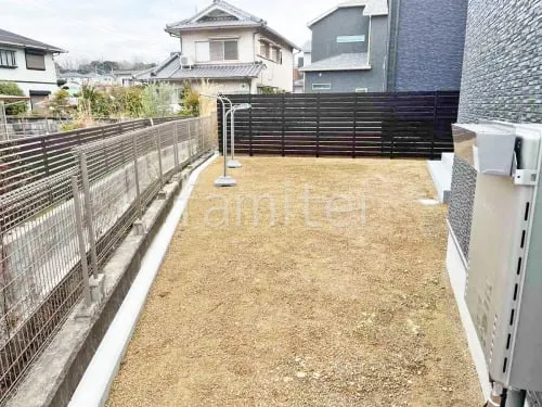 和泉市 新築シンプル オープン外構