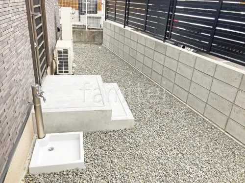 泉大津市 新築シンプル オープン外構