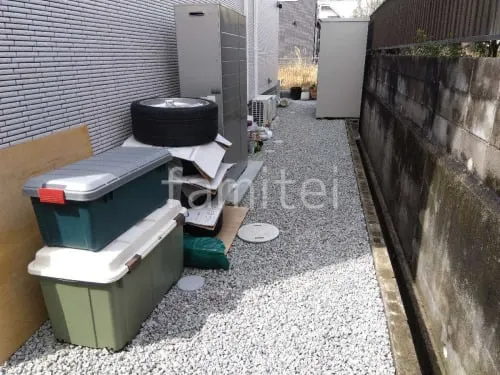 上牧町 新築ナチュラル クローズ外構
