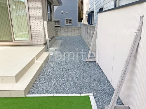 大阪市 新築ナチュラル クローズ外構