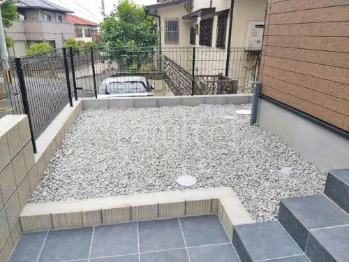 河合町 新築シンプル オープン外構