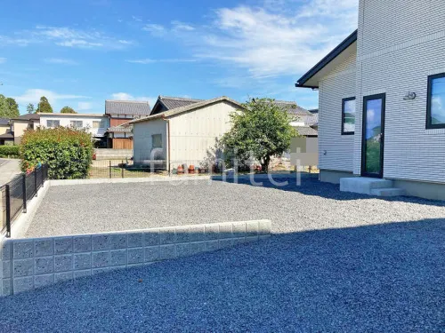 草津市 新築ベーシック オープン外構