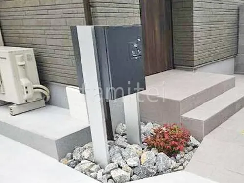 藤井寺市 新築シンプル セミクローズ外構