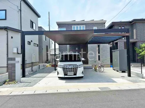 大津市 新築シンプル オープン外構