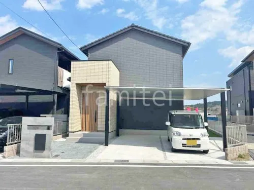 湖南市 新築シンプル オープン外構