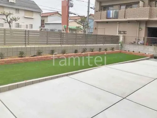 大阪市 新築シンプル クローズ外構