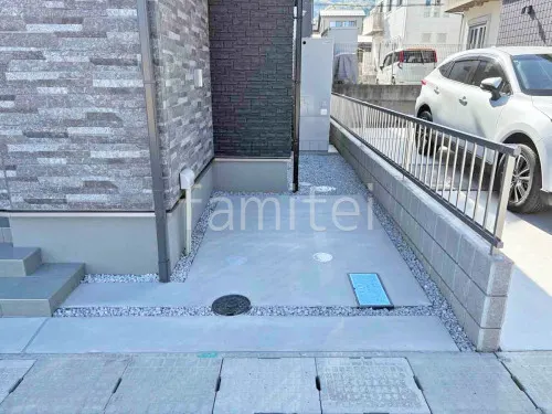 大津市 新築シンプル オープン外構