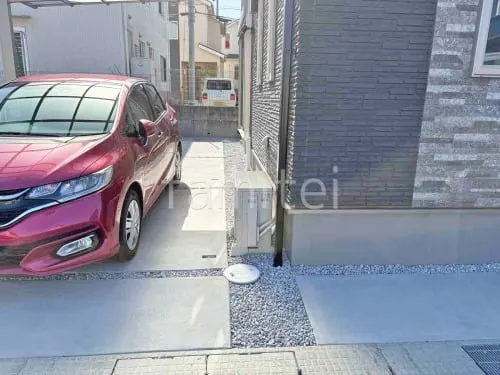 大津市 新築シンプル オープン外構