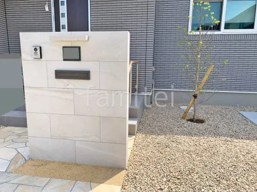 湖南市 新築シンプル オープン外構