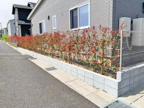 湖南市 新築シンプル オープン外構