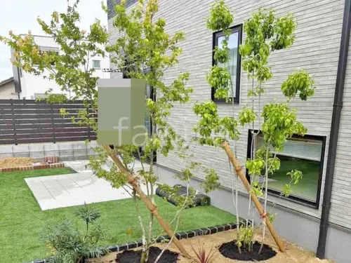 木津川市 新築シンプル オープン外構