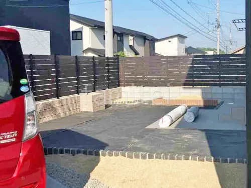 木津川市 新築シンプル オープン外構
